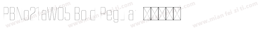 RBNo21aW05 Bold Regular字体转换